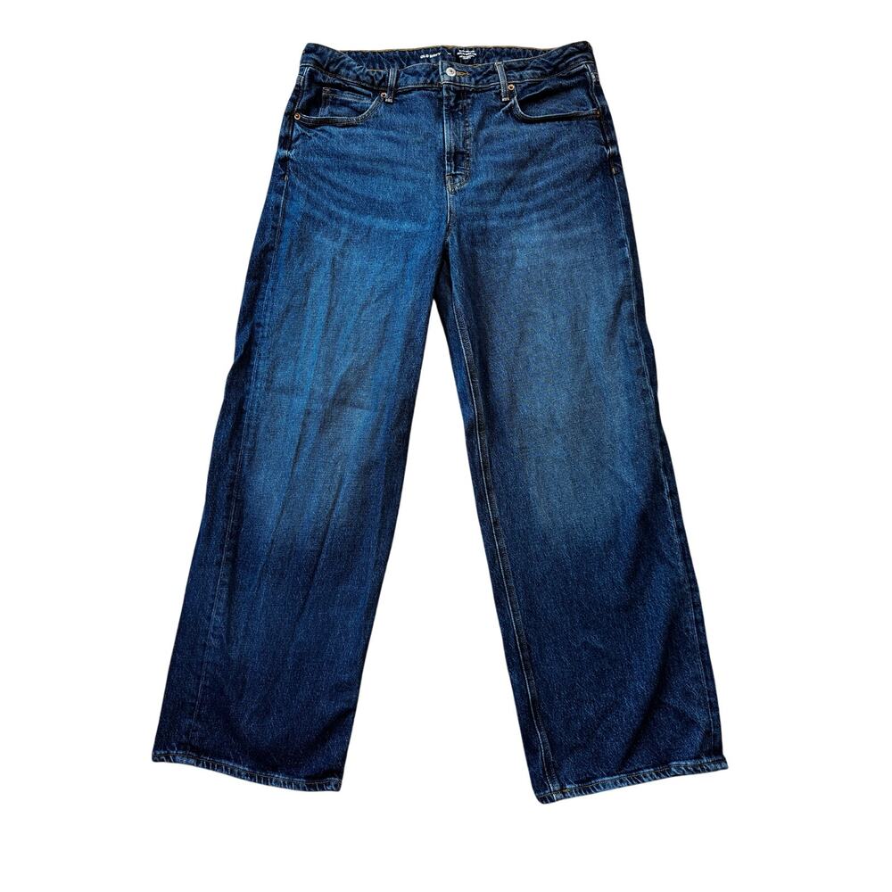 OLD NAVY SKI-HI WIDE LEG, EXTRA HIGH RISE Womans Jeans/Pants SIZE 14
